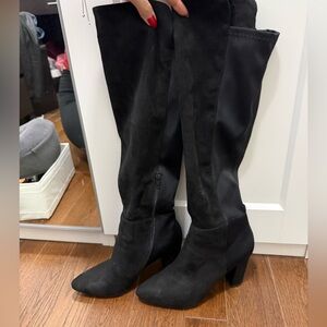 Zigi Soho Black Over the Knee Boots